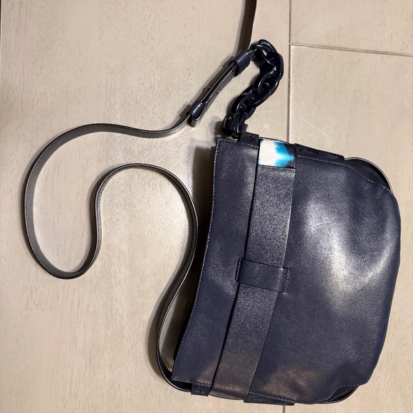 Tory Burch (medium) Tie-Dye Blue Boho Leather shoulder bag - Picture 4 of 9